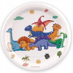 Talerzyki +Kubeczki papierowe DINO Dinozaury