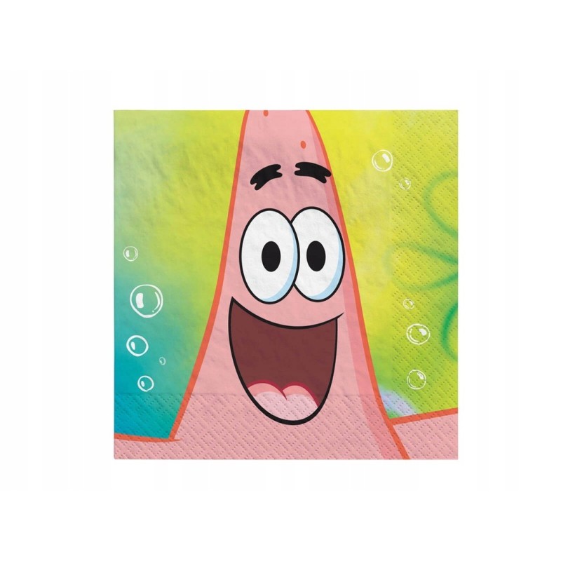 Serwetki urodzinowe Spongebob Patryk Rozgwiazda