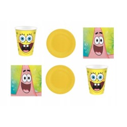 Serwetki urodzinowe Spongebob Patryk Rozgwiazda