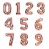 Balon Cyfra 8 złoto Rose Gold 40 cm