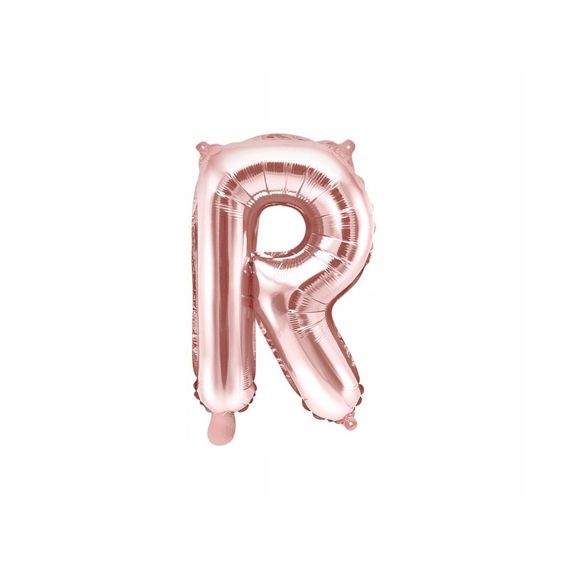 Balon foliowy litera R Rose Gold Różowe Złoto