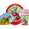 Zestaw Talerzyki + Kubeczki + Serwetki Papierowe Super Mario 40 szt