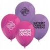 Balony lateksowe fioletowe różowe urodzinowe K-POP Demon Hunters 28cm 8szt