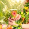 Zestaw Tropikalne kwiaty Aloha Hawaje Summer Lato Kubki Serwetki Talerzyki