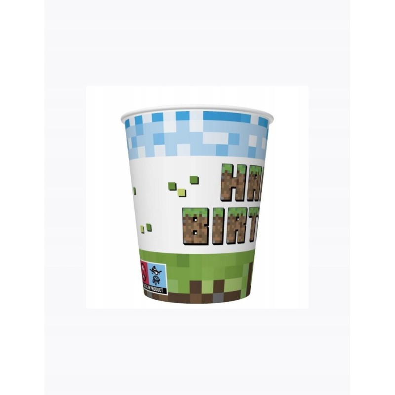 KUBECZEK PAPIEROWY DAISY PIXEL BLOCK 8SZT 250ML POL-MAK