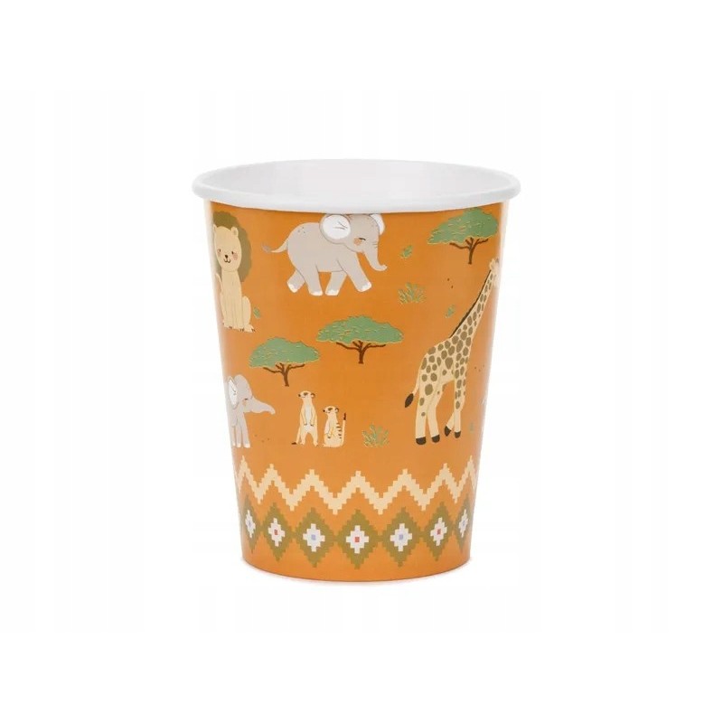 Kubeczki Safari, 220 ml, mix zwierzątka