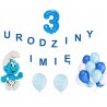 BALONY na urodziny Smerf 3 URODZINY +IMIĘ