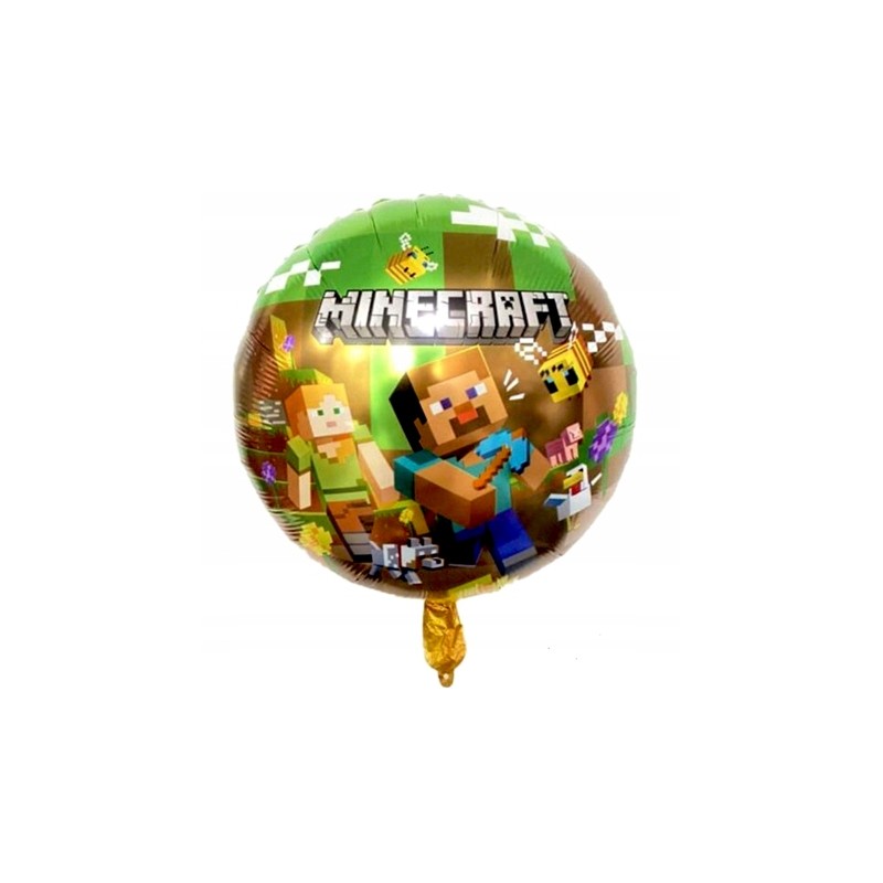 Balon foliowy Piksele. Minecraft 18" (45cm.)