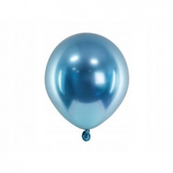 Balony Glossy 12 cm, niebieski