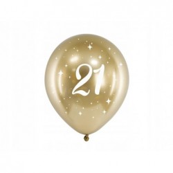 Balony glossy 21 urodziny...