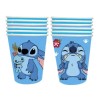 Papierowe kubeczki Lilo & Stitch – 10 szt. | Niebieskie z motywem Stitcha