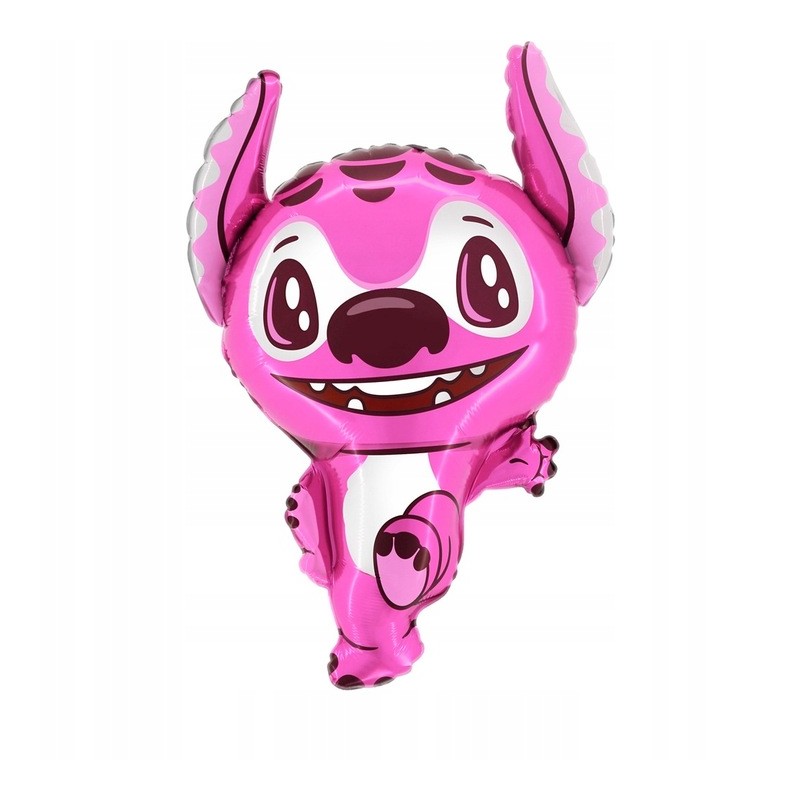 Balon foliowy  47 cm x 75 cm, Stitch różowy