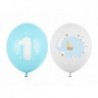 Balony roczek niebieskie 1 urodziny 10 sztuk 30 cm