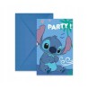 ZAPROSZENIA KOPERTY STITCH & ANGEL DISNEY 6 SZT URODZINY
