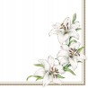 Serwetki papierowe KOMUNIJNE 33cmx33cm "White Lilies" Komunia