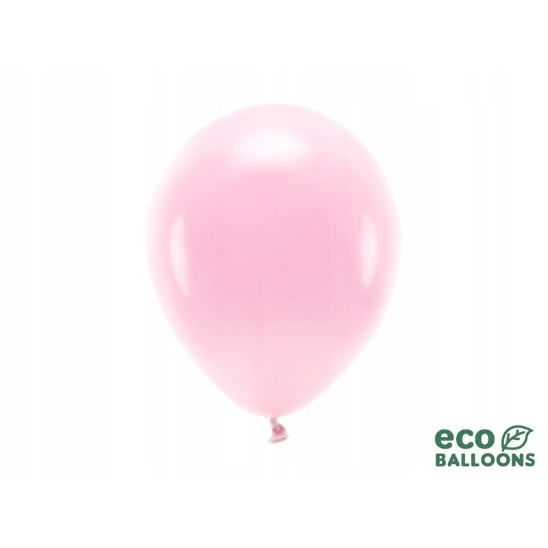 Balony Eco 26cm jasny różowy 10 szt EKOLOGICZNE
