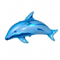 Balon Foliowy urodziny delfin niebieski 14"FX