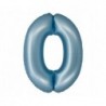 Balon foliowy Smart Cyfra 0 niebieska matowa 76cm