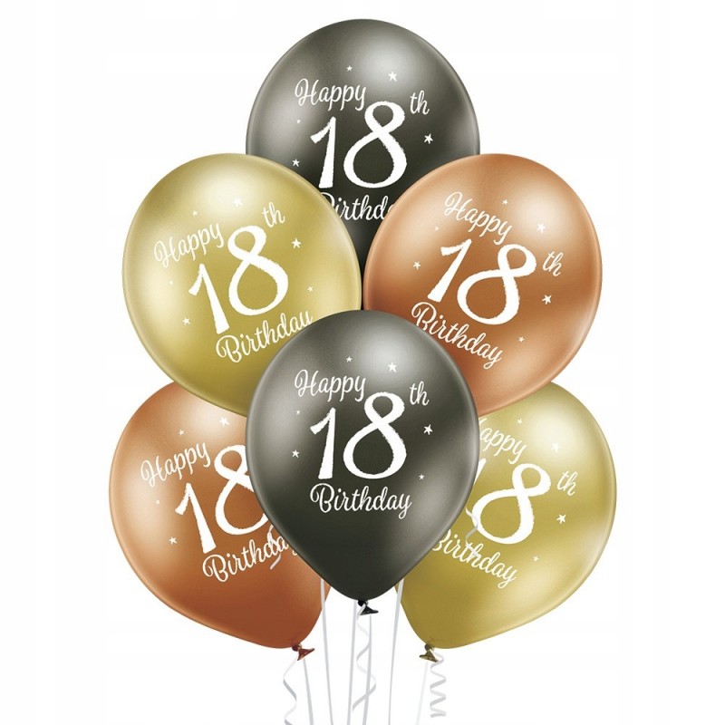 Balony glossy 18 osiemnaste urodziny