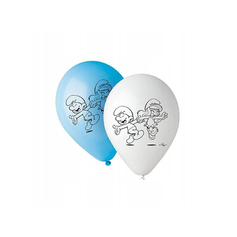 Balony lateksowe Smerfy 30 cm, 10 szt./op.