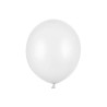 Balony Białe metaliczne komunia chrzest ślub 5 sztuk 46 cm