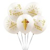 Balony Komunia Święta 12cali 6szt Balony biodegradowalne