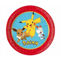 Talerzyki papierowe Pokemon...