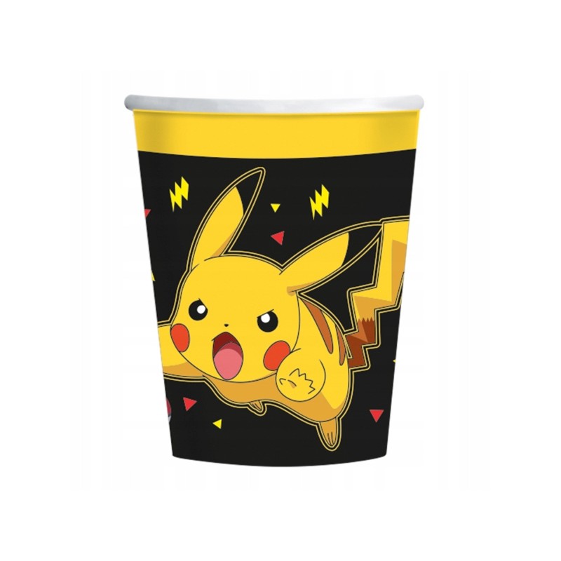 Kubeczki papierowe Pokemon 250 ml, 8 szt