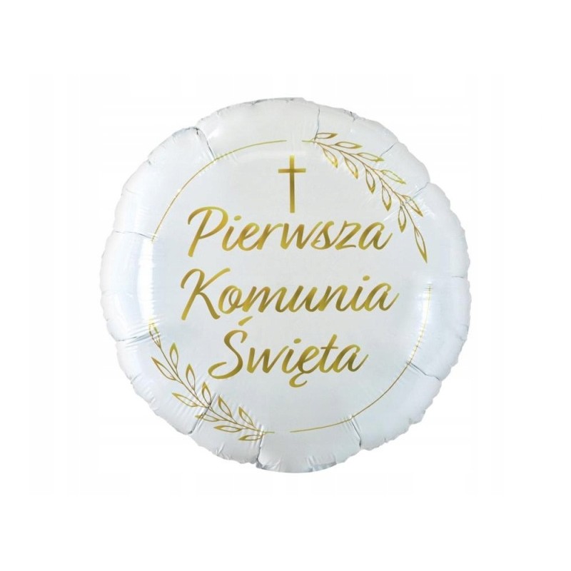 Balon foliowy Pierwsza Komunia Święta kłosy