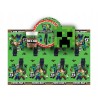 Zestaw kubeczki talerzyki serwetki obrus 37szt Minecraft Urodziny