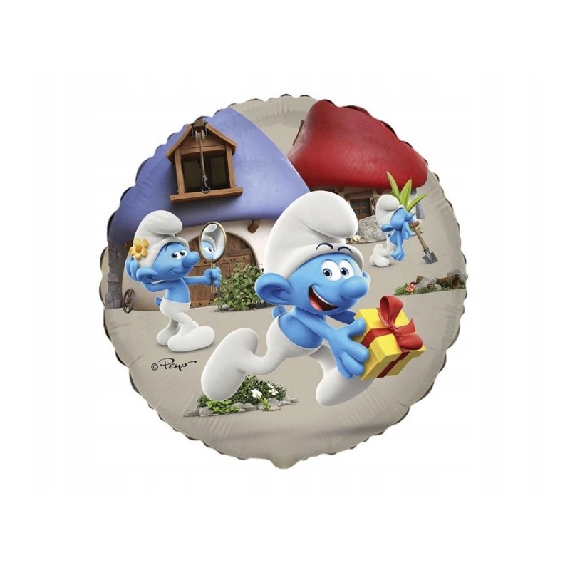 Balon foliowy 18 FX - Smerfy, pakowany