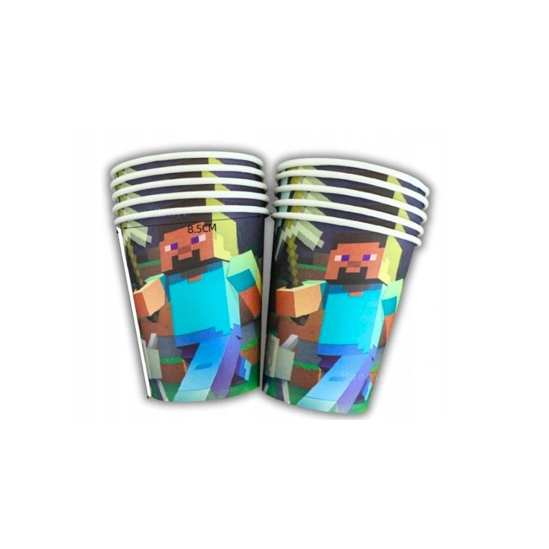 Kubeczki Jednorazowe Minecraft Kubek 10 szt