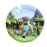 Talerzyki Talerze Papierowe PIKSELE GAMING 18 cm 10szt MINECRAFT