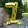 Balon cyfra złota stojąca 7 - 75 cm