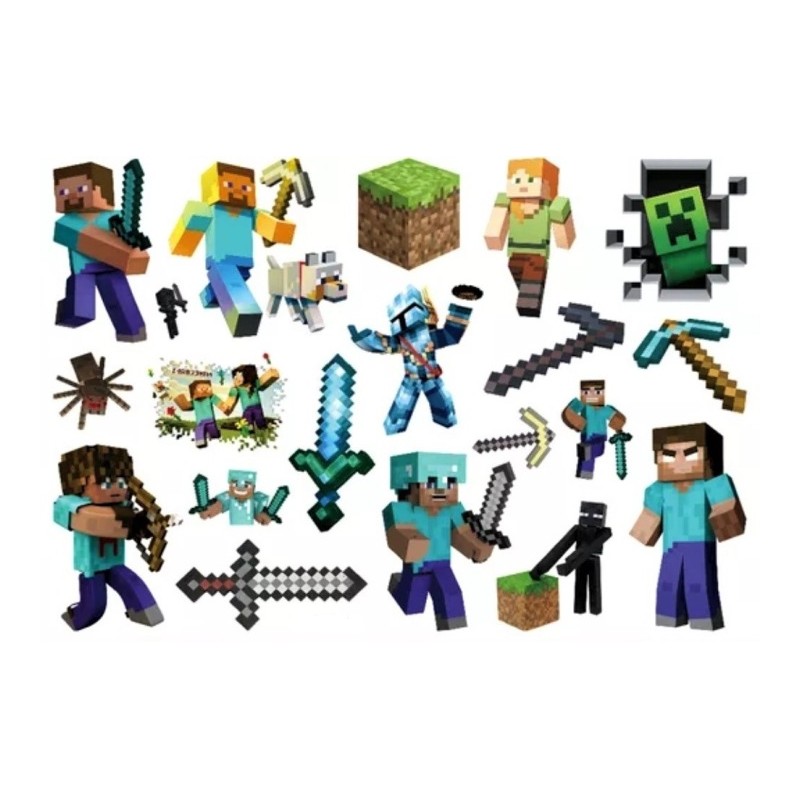 Tatuaże dla Dzieci Game, Minecraft, Piksele CG353