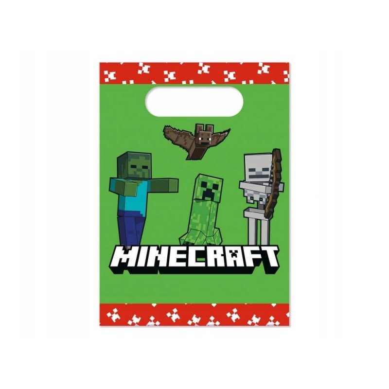 Torebki papierowe Minecraft, 4 szt.