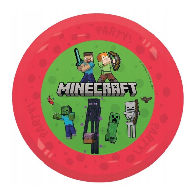 Talerz wielokrotnego użytku 21cm Minecraft Mojang