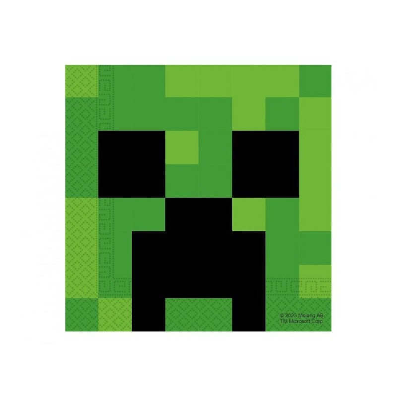 Serwetki papierowe Minecraft, 33x33 cm, 20 szt