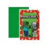 Zaproszenia z kopertami Minecraft, 6 szt.