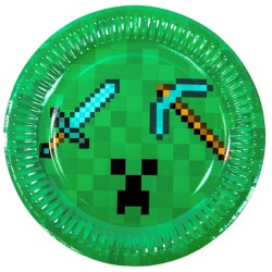 Talerzyki papierowe zielone...