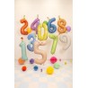 Balon foliowy Cyfra ''8'', 86cm, pomarańczowy