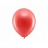 Balony 30cm metalizowane, czerwone metaliczne